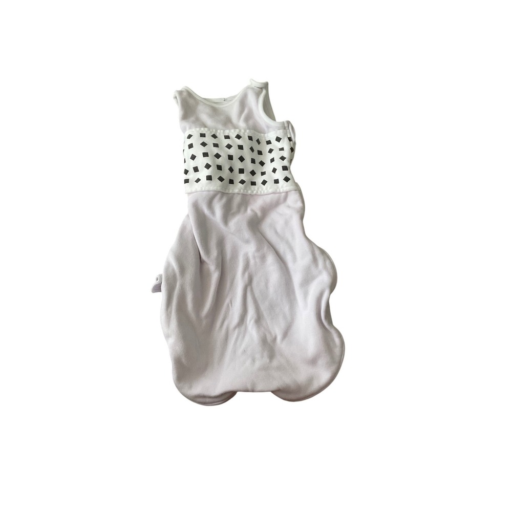 Nanit Sleep Sack Swaddle 3 6M White Geometric Print Baby Wearable Blanket
